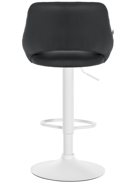 Juego de 2 taburetes de bar Milet piel sintética W, negro