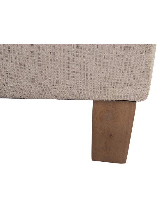 Taburete faraón, luz antigua, crema