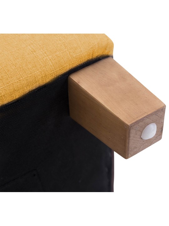 Taburete faraón, luz antigua, amarillo