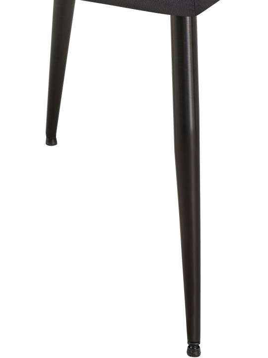 Silla de visita Emia terciopelo, negro Silla de visita Emia terciopelo, negro