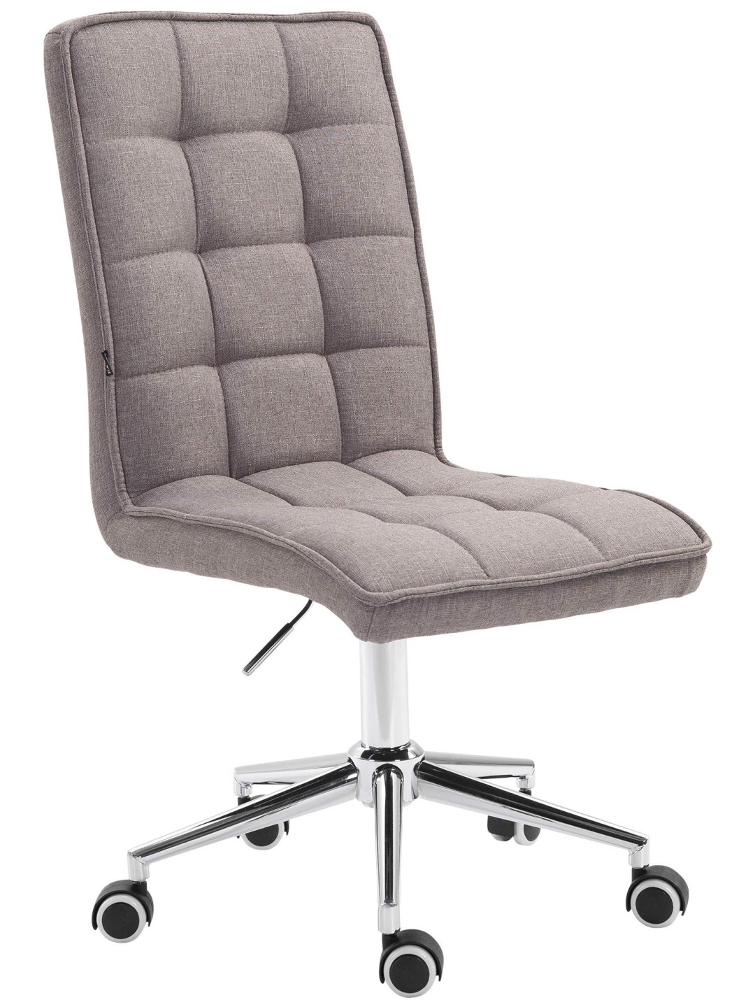 Taburete de trabajo Peking V2 tela, gris claro