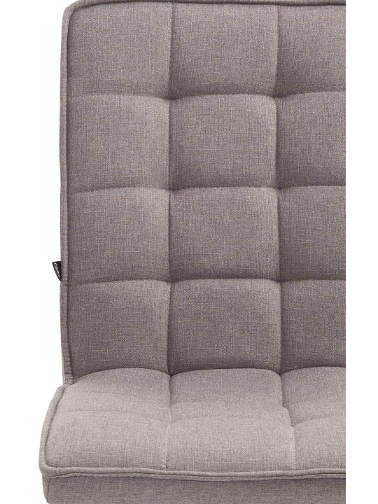 Taburete de trabajo Peking V2 tela, gris claro