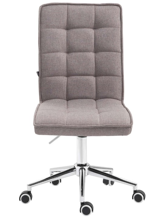 Taburete de trabajo Peking V2 tela, gris claro