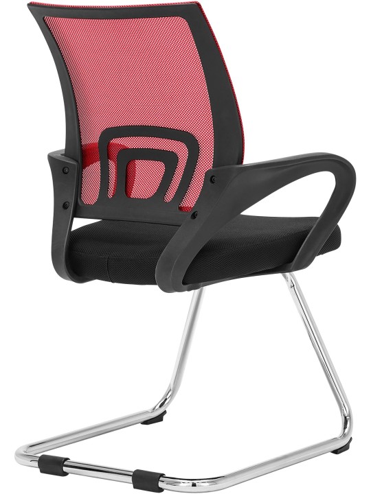 Silla de visita Eureka, rojo Silla de visita Eureka, rojo