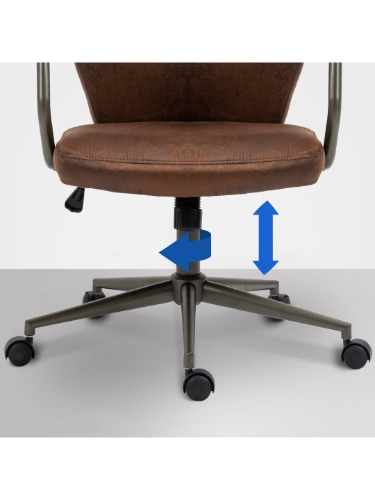 Silla de oficina Pocatello, coñac