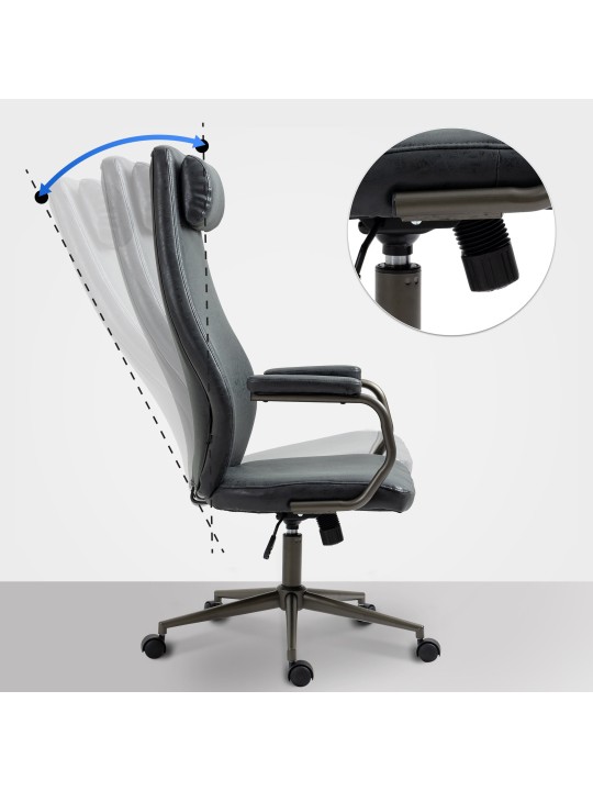 Silla de oficina Pocatello, negro antiguo Silla de oficina Pocatello, negro antiguo