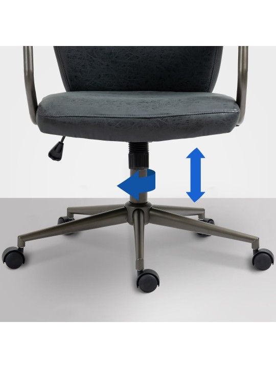 Silla de oficina Pocatello, negro antiguo Silla de oficina Pocatello, negro antiguo