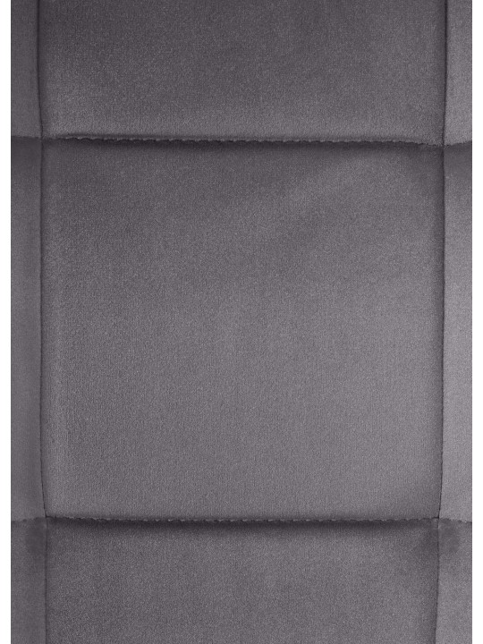 Juego de 2 sillas de comedor terciopelo Vermont, gris oscuro