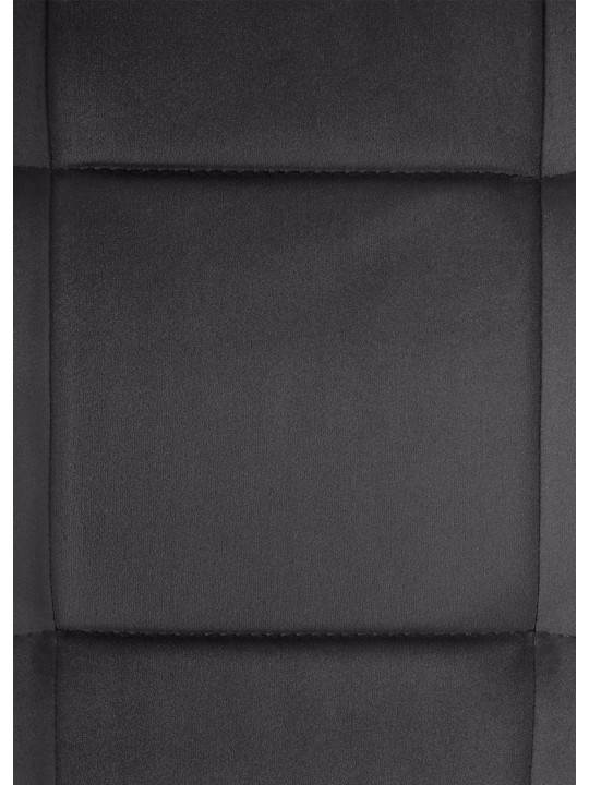 Juego de 2 sillas de comedor terciopelo Vermont, negro