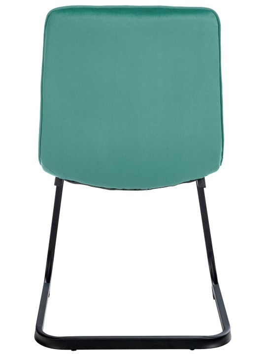 Juego de 2 sillas de comedor terciopelo Vermont, verde