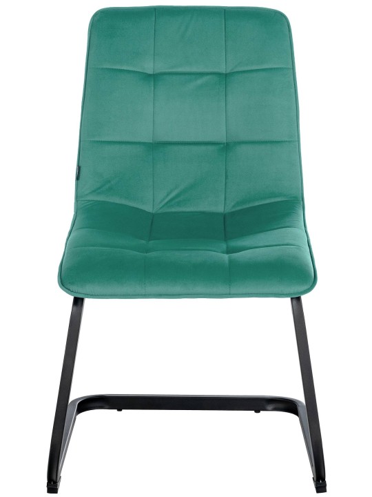 Juego de 2 sillas de comedor terciopelo Vermont, verde