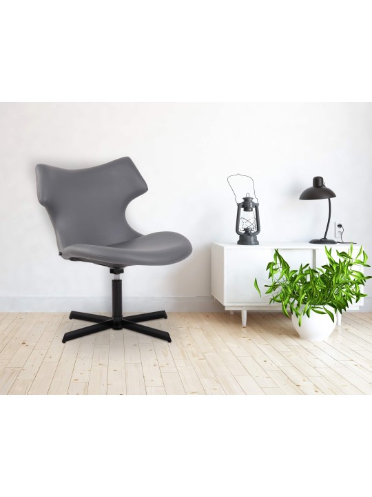 Tumbona Welland piel sintética, gris