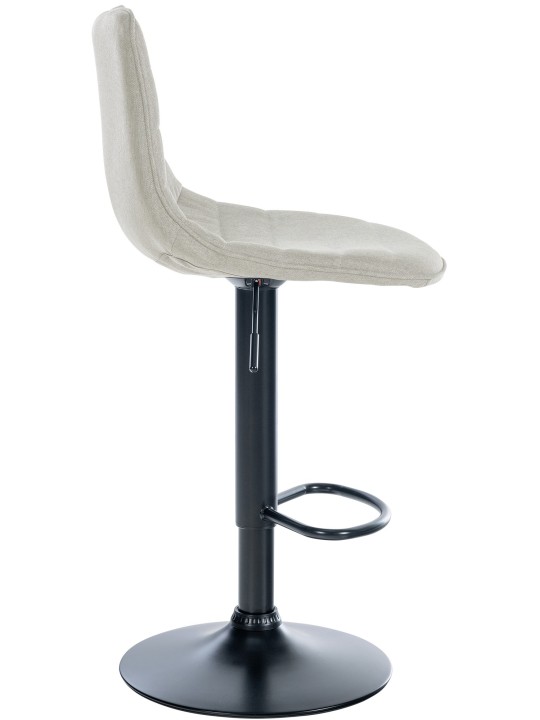 Juego de 2 taburetes de bar Lex tela B, crema