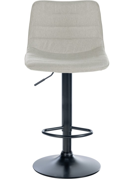 Juego de 2 taburetes de bar Lex tela B, crema