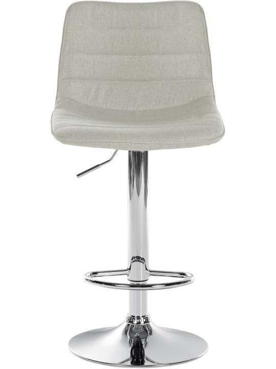 Juego de 2 taburetes de bar Lex tela C, crema
