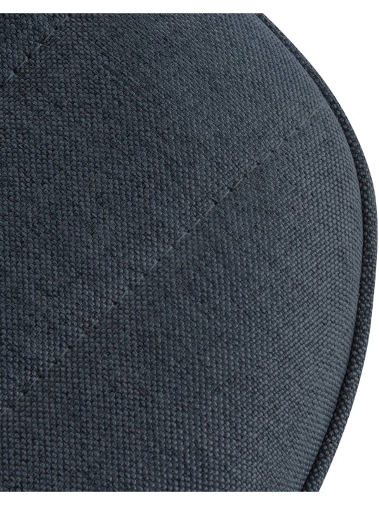 Juego de 2 taburetes de bar Lex tela C, gris oscuro