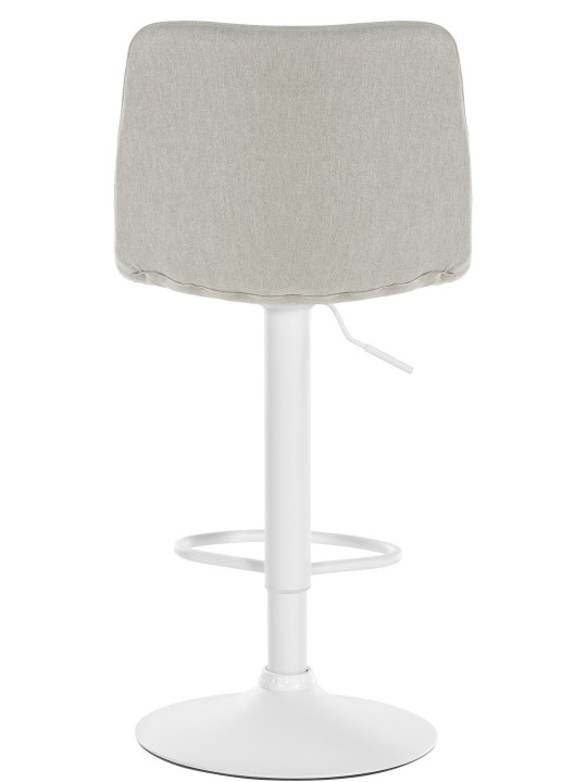 Juego de 2 taburetes de bar Lex tela W, crema