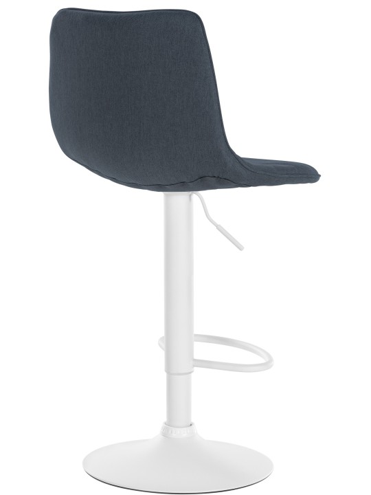 Juego de 2 taburetes de bar Lex tela W, gris oscuro