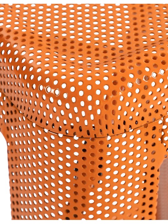 Juego de 4 taburetes de bar Fletcher, naranja