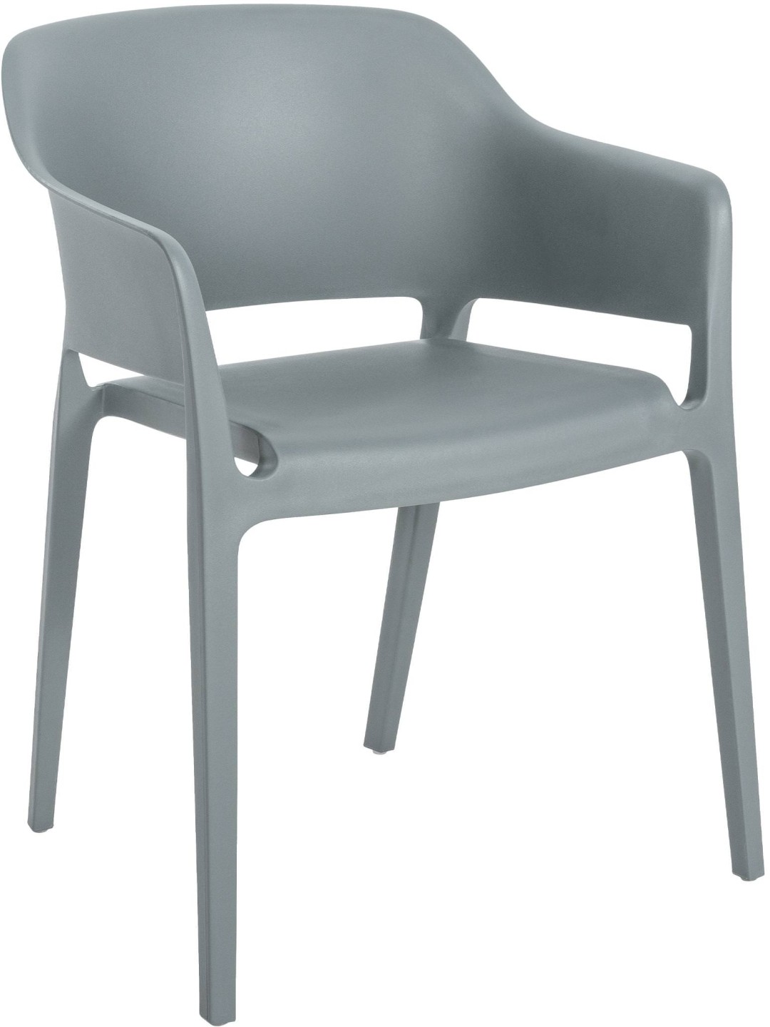 Silla apilable Puebla, gris