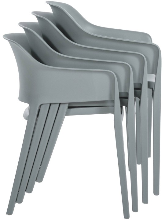 Silla apilable Puebla, gris Silla apilable Puebla, gris