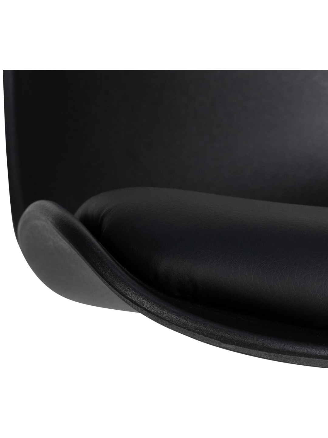 Juego de 2 taburetes de bar Almada piel sintética, negro