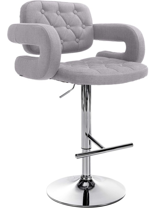 Taburete de bar Dublin FABRIC C, gris