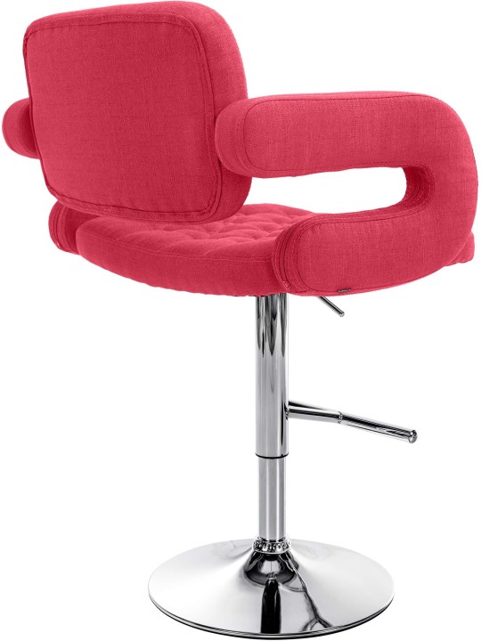 Taburete de bar Dublin FABRIC C, rojo