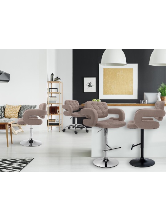 Taburete de bar Dublin FABRIC C, taupe Taburete de bar Dublin FABRIC C, taupe
