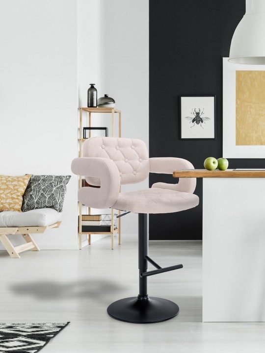 Taburete de bar Dublin FABRIC, beige Taburete de bar Dublin FABRIC, beige