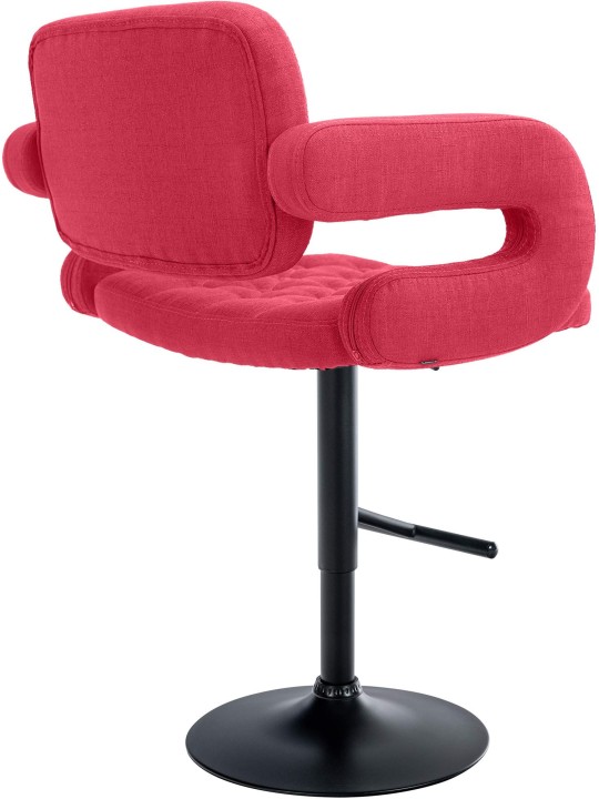 Taburete de bar Dublin FABRIC, rojo