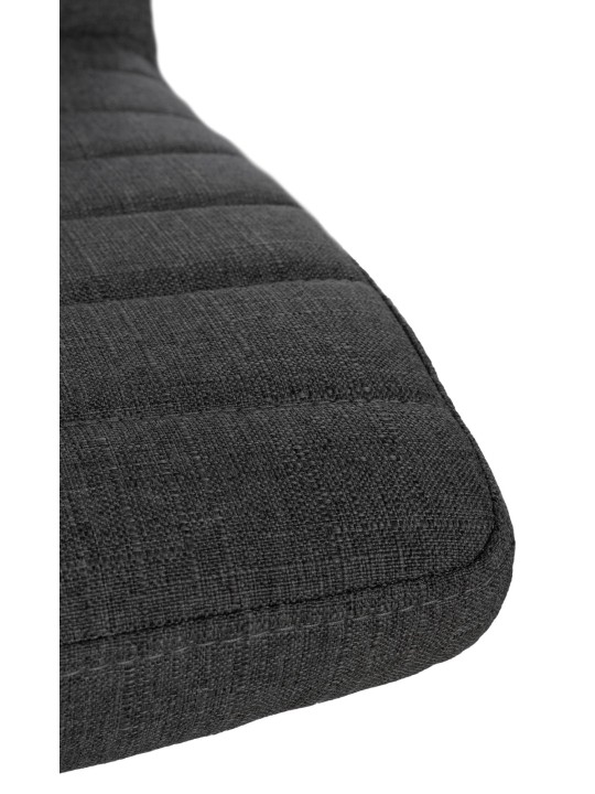 Conjunto de 2 sillas de comedor tela Elvas, gris oscuro Conjunto de 2 sillas de comedor tela Elvas, gris oscuro