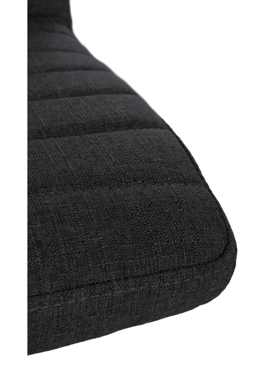 Conjunto de 2 sillas de comedor tela Elvas, negro Conjunto de 2 sillas de comedor tela Elvas, negro