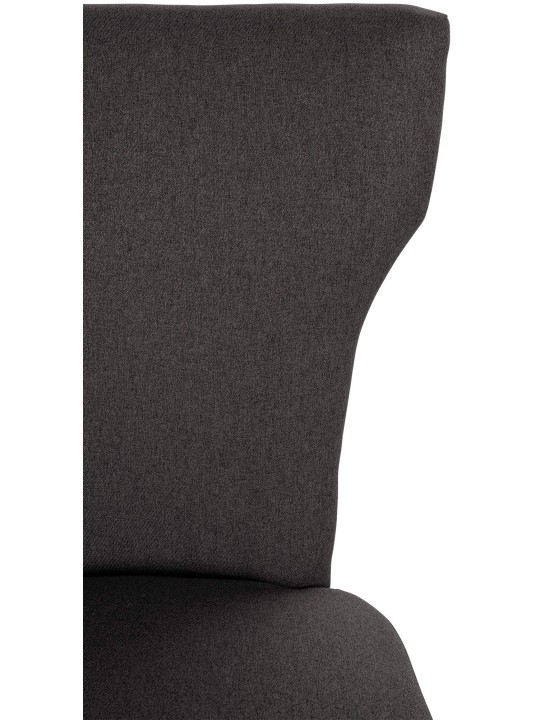 Silla de comedor Zadar tela envejecida-oscura, gris oscuro Silla de comedor Zadar tela envejecida-oscura, gris oscuro