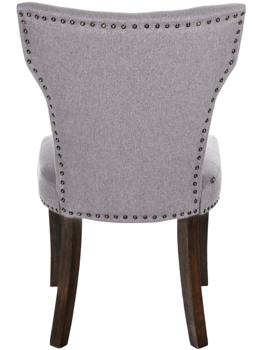 Silla de comedor Zadar tela envejecida-oscura, gris Silla de comedor Zadar tela envejecida-oscura, gris