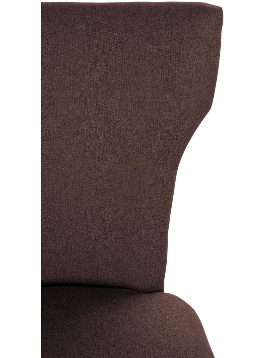 Silla de comedor Zadar tela envejecida-oscura, marrón Silla de comedor Zadar tela envejecida-oscura, marrón