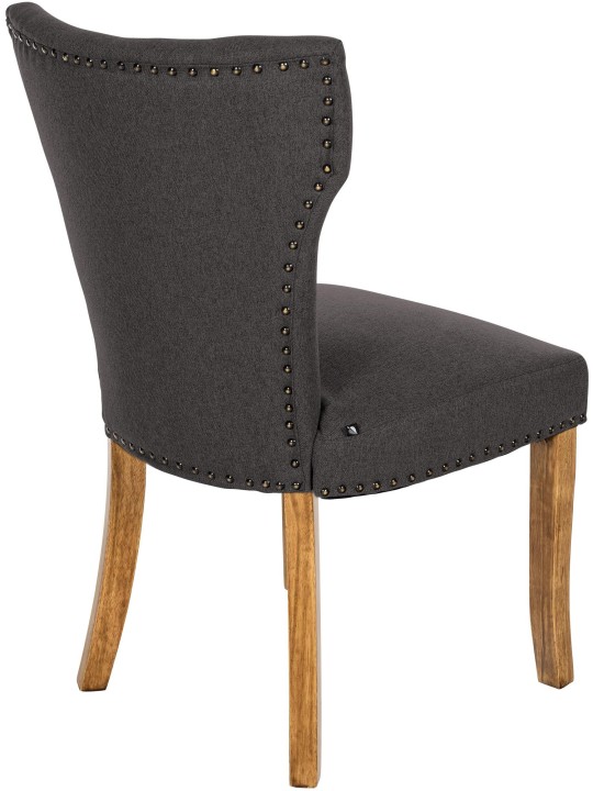 Silla de comedor Zadar tela antiguo-claro, gris oscuro Silla de comedor Zadar tela antiguo-claro, gris oscuro