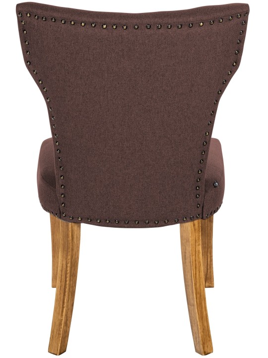 Silla de comedor Zadar tela antiguo-claro, marrón Silla de comedor Zadar tela antiguo-claro, marrón