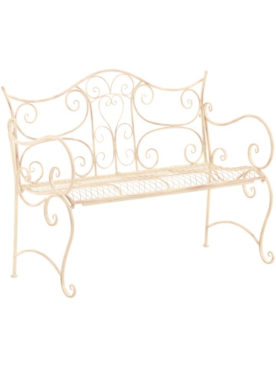 Banco de jardín Tara, crema antiguo Banco de jardín Tara, crema antiguo