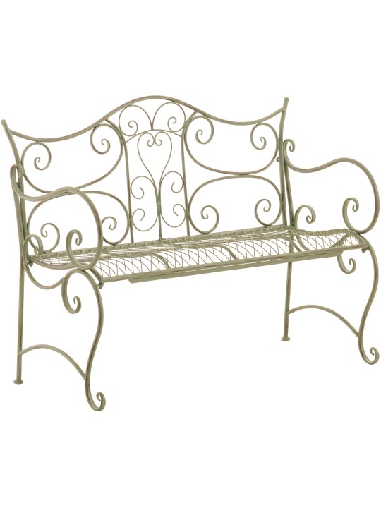 Banco de jardín Tara, verde antiguo