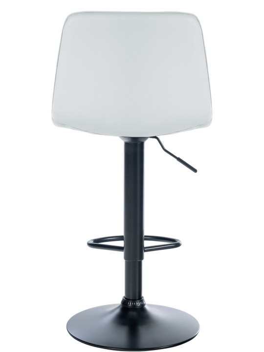 Juego de 2 taburetes de bar Lex piel sintética B, blanco