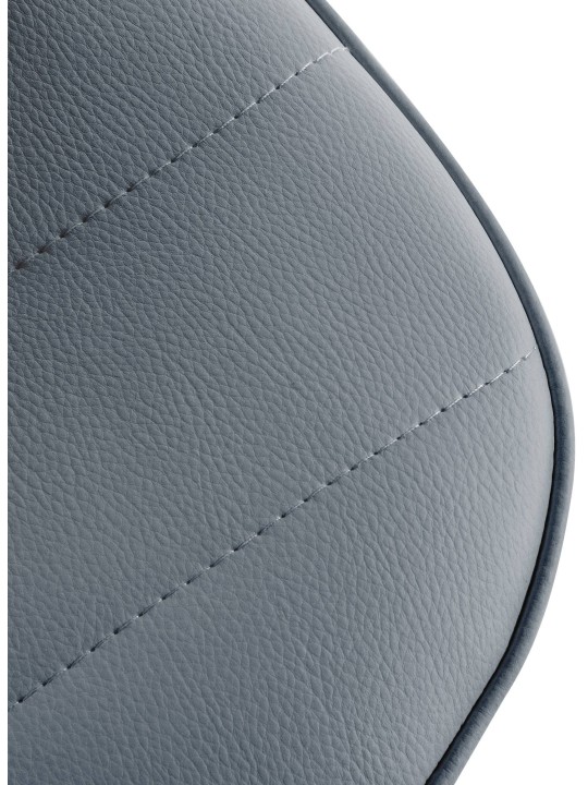 Juego de 2 taburetes de bar Lex piel sintética W, gris Juego de 2 taburetes de bar Lex piel sintética W, gris