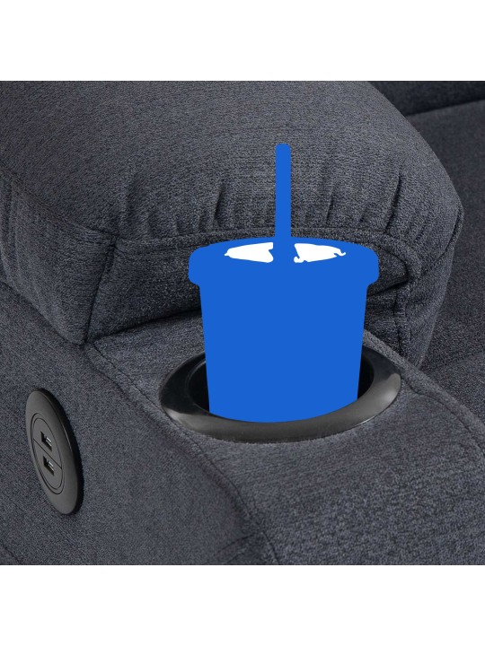 Sillón Andover tela, gris oscuro Sillón Andover tela, gris oscuro