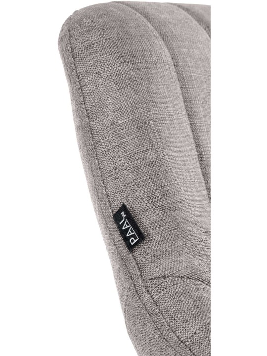 Taburete de bar Milet tela, gris