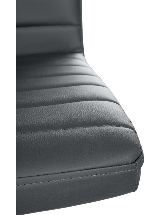 Juego de 2 sillas de comedor Elvas piel sintética, gris Juego de 2 sillas de comedor Elvas piel sintética, gris