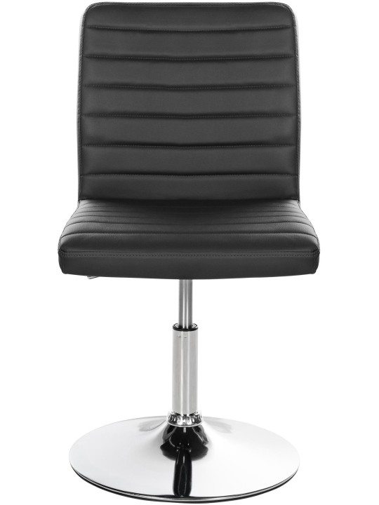 Juego de 2 sillas de comedor Elvas piel sintética, negro