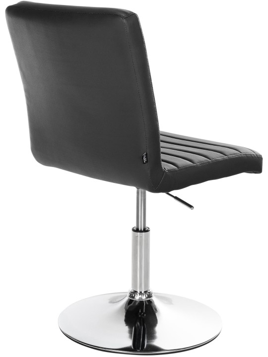 Juego de 2 sillas de comedor Elvas piel sintética, negro