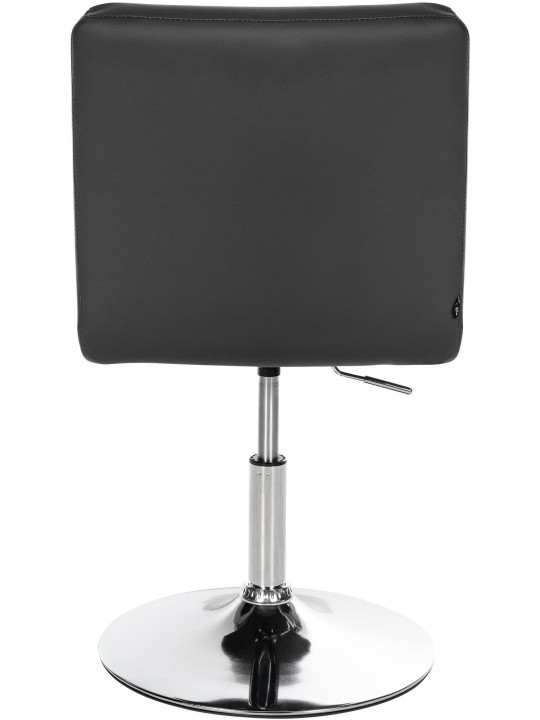 Juego de 2 sillas de comedor Elvas piel sintética, negro