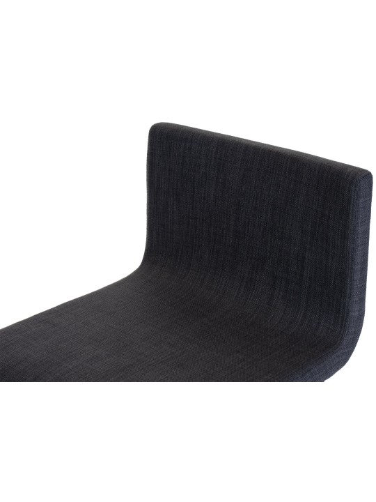 Taburete de bar Limon B tela, gris oscuro