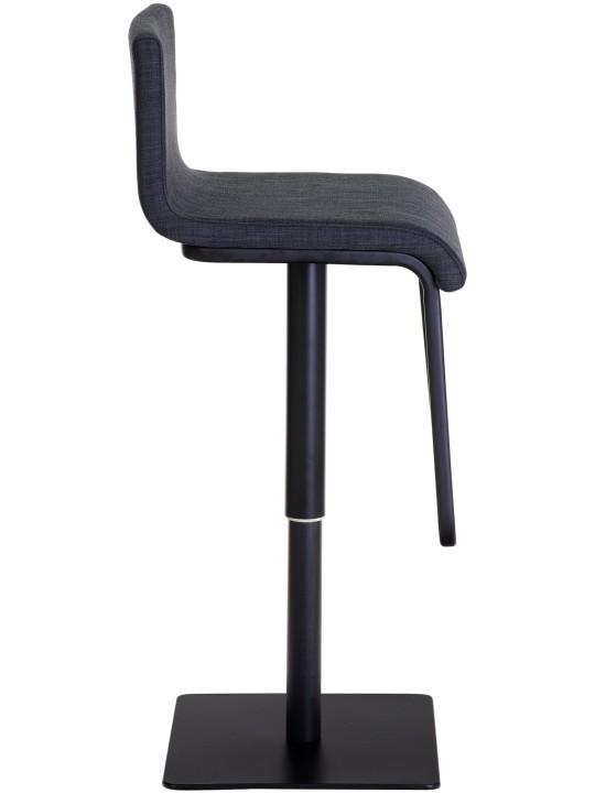 Taburete de bar Limon B tela, gris oscuro